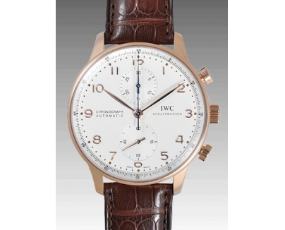 IWC ポルトギーゼ クロノ レッドゴールド IW371480 シルバー