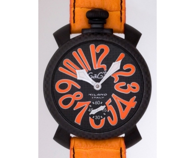 ガガ･ミラノ マニュアル 48mm 手巻き 5016.1 オレンジ皮
