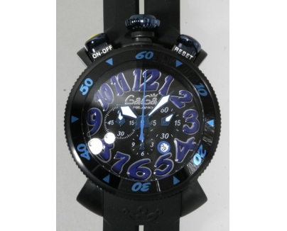 ガガ･ミラノ クロノ 48mm クォーツ 6054.2 グリーンラバー