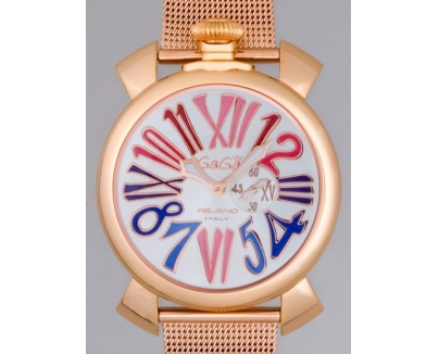 ガガ･ミラノ スリム 46mm クォーツ 5081.1 RGメッキブレス