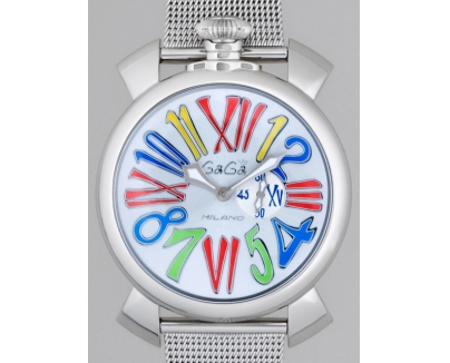 ガガ･ミラノ スリム 46mm クォーツ 5080.1 SSブレス