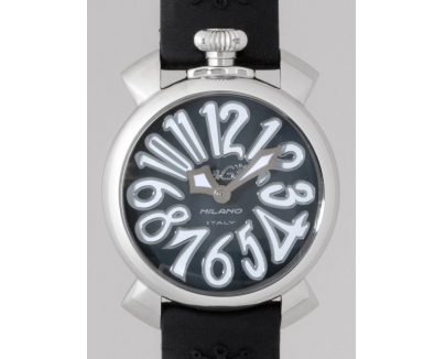 ガガ･ミラノ マニュアル 40mm クォーツ 5020.4 ブラックラバー