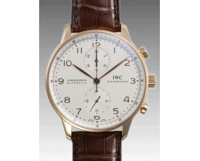 IWC ポルトギーゼ クロノ ピンクゴールド IW371402 ホワイト