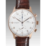 IWC ポルトギーゼ クロノ レッドゴールド IW371480 シルバー