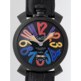 ガガ･ミラノ マニュアル 48mm 手巻き 5012.3 ブラック皮（ブラックス...