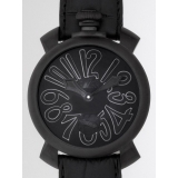 ガガ･ミラノ マニュアル 48mm 手巻き 5012.2 ブラック皮