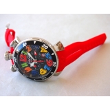 ガガ･ミラノ クロノ 48mm クォーツ 6050.2 レッドラバー
