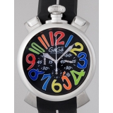 ガガ･ミラノ マニュアルクロノ 48mm クォーツ 5050.4 レッドラバー