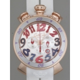 ガガ･ミラノ マニュアルクロノ 48mm クォーツ 5050.1 レッドラバー