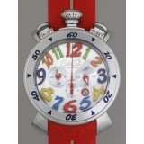 ガガ･ミラノ クロノ 48mm クォーツ 6050.1 オレンジラバー