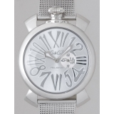 ガガ･ミラノ スリム 46mm クォーツ 5080.3 SSブレス