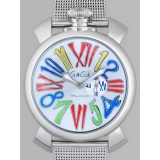 ガガ･ミラノ スリム 46mm クォーツ 5080.1 SSブレス