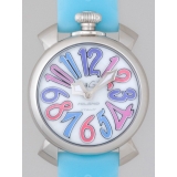 ガガ･ミラノ マニュアル 40mm クォーツ 5020.7 ライトブルーラバー
