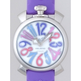 ガガ･ミラノ マニュアル 40mm クォーツ 5020.7 パープルラバー