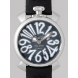 ガガ･ミラノ マニュアル 40mm クォーツ 5020.4 ブラックラバー