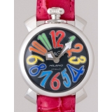 ガガ･ミラノ マニュアル 40mm クォーツ 5020.2 チェリー皮