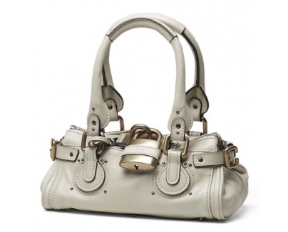 クロエ/Chloe 7esa10-7e422-102 レザーハンドバッグ アイボリー