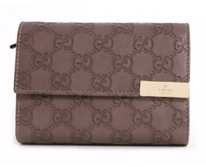 グッチ ダイス グッチシマ 三つ折財布 ラベンダー256935AA61G5403