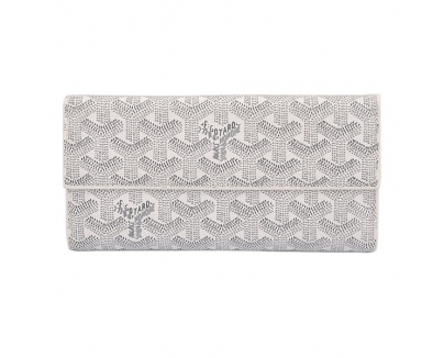 GOYARD ゴヤール 長財布 Ｗホック ホワイト  GOYWA-01