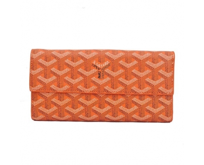 GOYARD ゴヤール 長財布 Ｗホック オレンジ GOYWA-03
