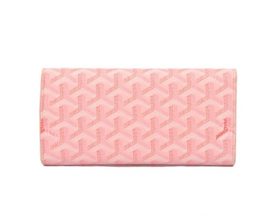 GOYARD ゴヤール 長財布 三つ折り ホック ライトピンク GOYWA-09