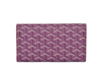 GOYARD ゴヤール 長財布 三つ折り パープル GOYWA-17