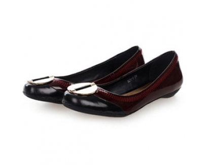 プラダ フラットシューズ PRADA 革靴 パンプス ワインレッド 20311