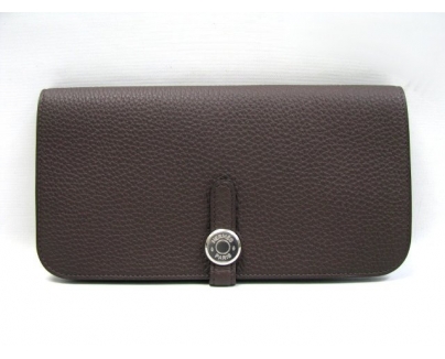 エルメス ニュードゴン 長財布 トゴ/ショコラ（金具：シルバー）HERMES11