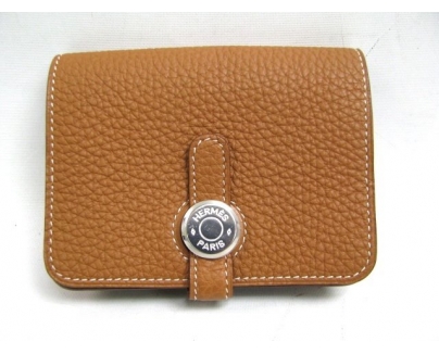 エルメス ドゴンコインケース トゴ/ゴールド（金具：シルバー）HERMES18