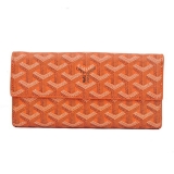 GOYARD ゴヤール 長財布 Ｗホック オレンジ GOYWA-03