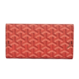 GOYARD ゴヤール 長財布 三つ折り ホック レッド GOYWA-08