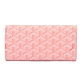 GOYARD ゴヤール 長財布 三つ折り ホック ライトピンク GOYWA-09