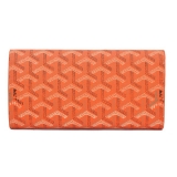GOYARD ゴヤール 長財布 三つ折り ホック オレンジ GOYWA-13