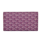 GOYARD ゴヤール 長財布 三つ折り パープル GOYWA-17