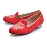 ミュウミュウ miumiu フラットシューズ レッド 靴-シューズ 20681