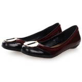 プラダ フラットシューズ PRADA 革靴 パンプス ワインレッド 20311