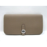 エルメス ニュードゴン 長財布 トゴ/エトゥープ（金具：シルバー）HERMES0...