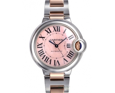 カルティエスーパーコピー バロンブルー ３３ｍｍ W6920070 ピンク