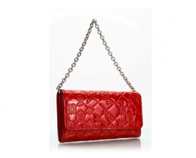 CHANEL シャネル レッド クルーズライン長財布 998015