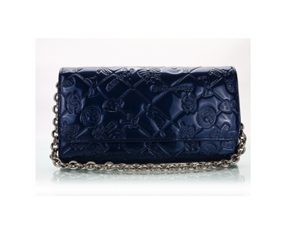 CHANEL シャネル ブルー クルーズライン長財布 998015
