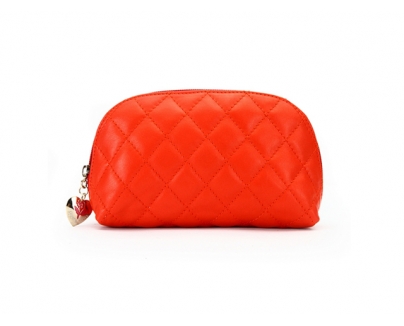 CHANEL シャネル コーラルピンク ラムスキン コインケース 3935