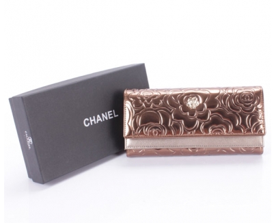 CHANELスーパーコピー カメリア三つ折り長財布 CH139-3