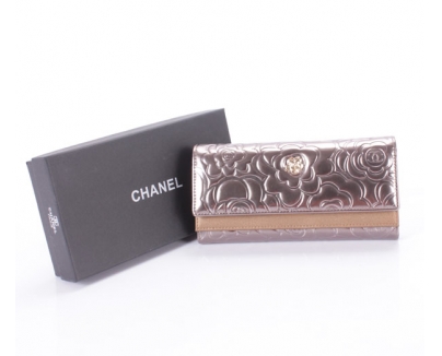 CHANELスーパーコピー カメリア三つ折り長財布 CH139-4