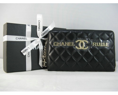 シャネルスーパーコピー CHANEL ラムスキン 長財布 ブラック A313