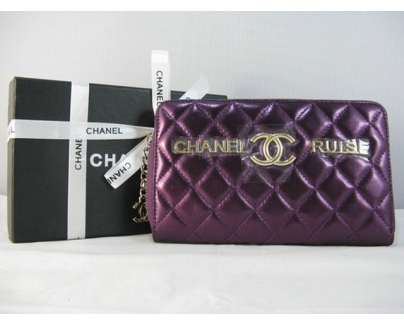 シャネルスーパーコピー CHANEL ラムスキン 長財布 バープル A313