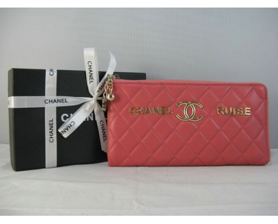 シャネル CHANELスーパーコピーラムスキン 長財布 ピンク A311