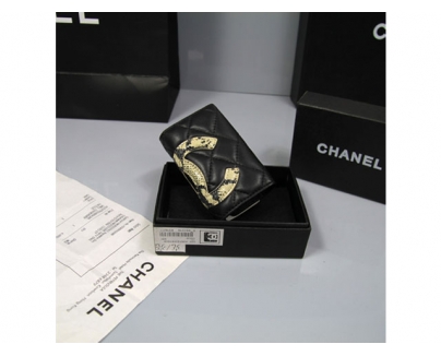 CHANEL シャネルコピー ラムスキンカンボンラインキーケースブラック 26723