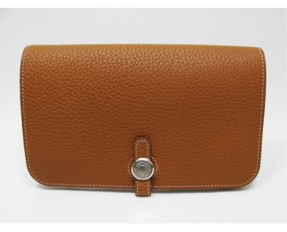  HERMES エルメス ドゴンGMトリヨンクレマンス ゴールド金具：シルバー