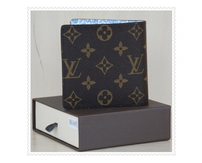 ルイ ヴィトン LOUIS VUITTON モノグラム 二つ折り札入れ 財布 M61675