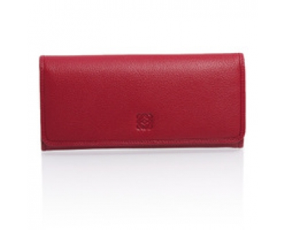 ロエベ   長財布 レッド CONTINENTAL WALLET  113 95 F11 7400 LIPSTICK